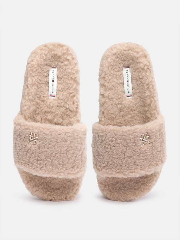 Tommy jeans teddy sliders cheap