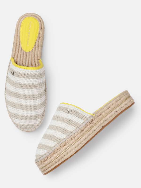Tommy hilfiger yellow sandals best sale