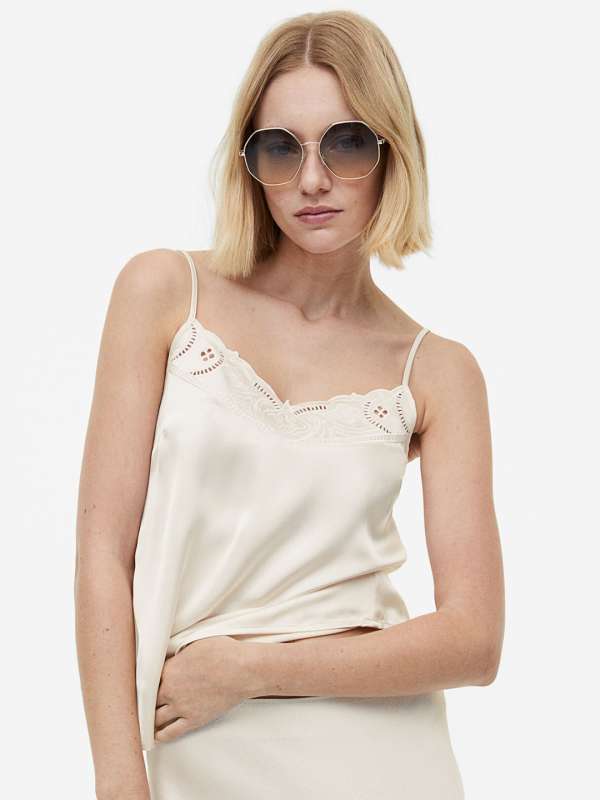 Buy White Lace Cami Top Online In India -  India