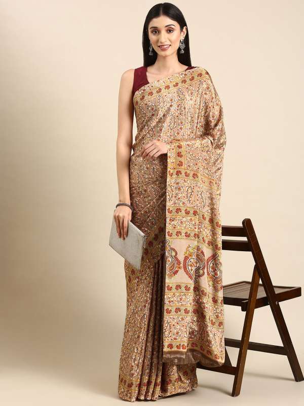 Myntra crepe discount sarees