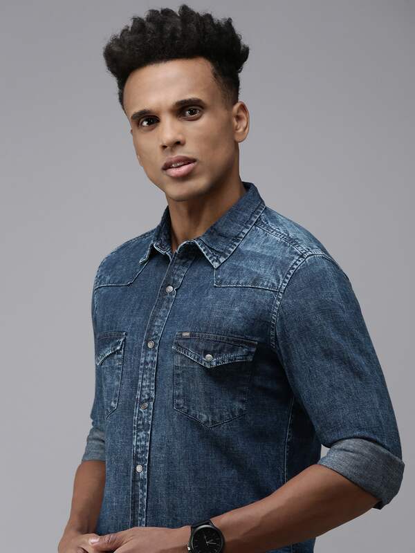 ESPRIT  Collarless denim jacket with drawstrings at our online shop