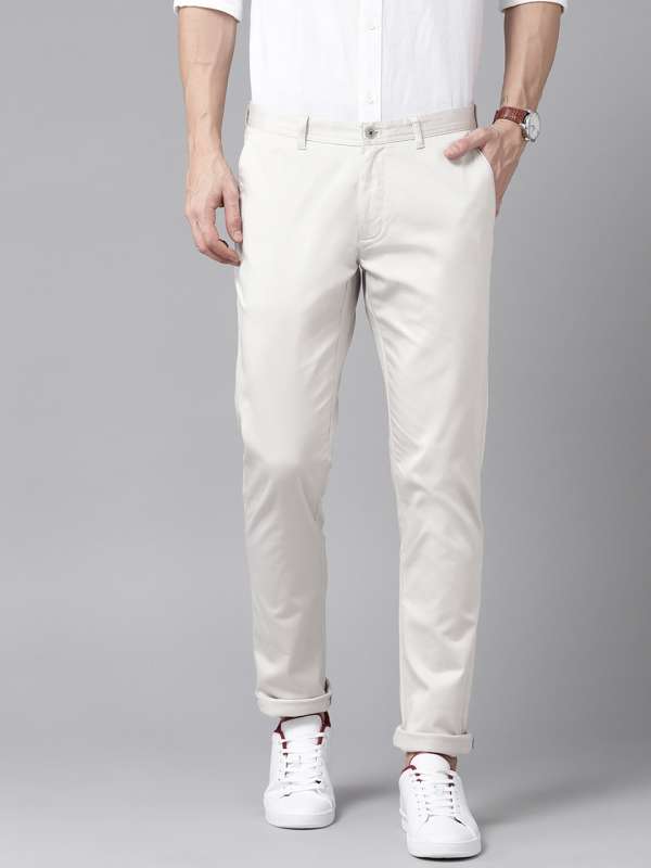 Buy white trousers on sale