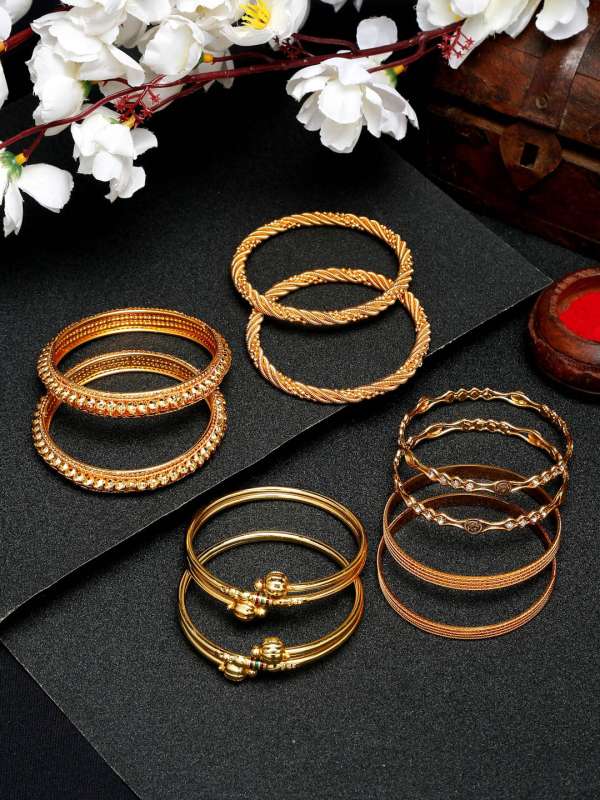 Shop For Gold Bangles Online Gold Bangle Design Myntra