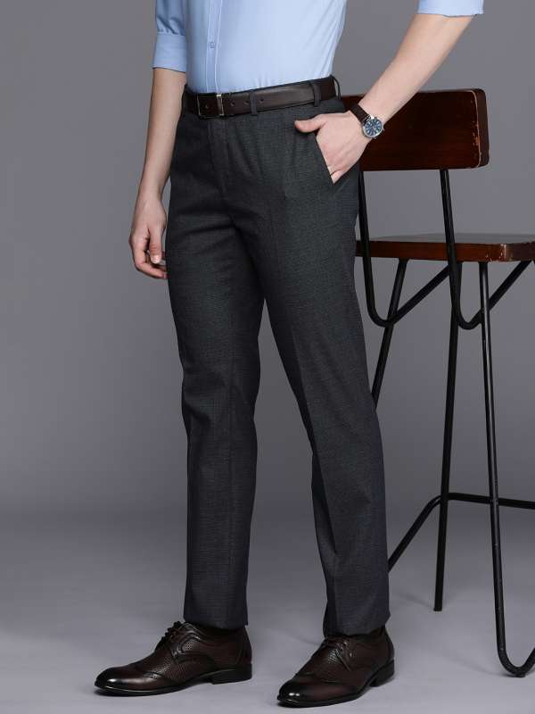 Buy Trouser Fabric 1Pc 13Meter Trouser Length for Mens Solid BlueGrey  online  Looksgudin
