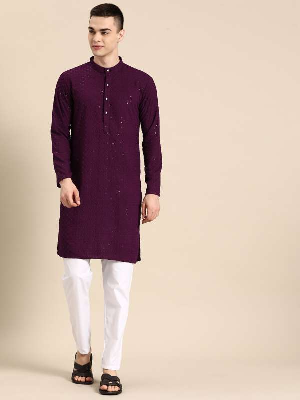 Men Kurta Pyjama Buy Kurta Pyjama for Men Online in India Myntra