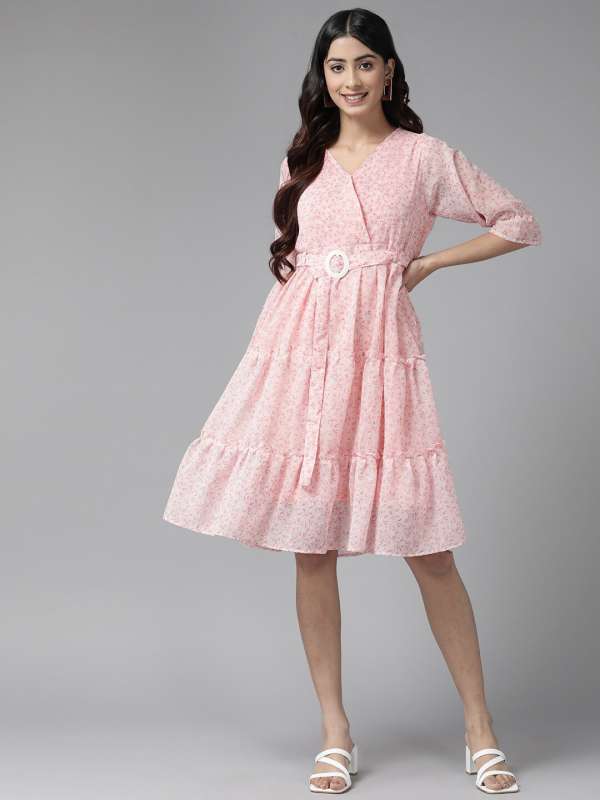 Peach Women Peplum Dresses Buy Peach Women Peplum Dresses online