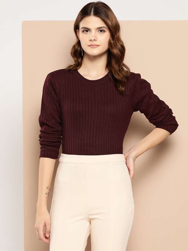 Maroon sweater hot sale
