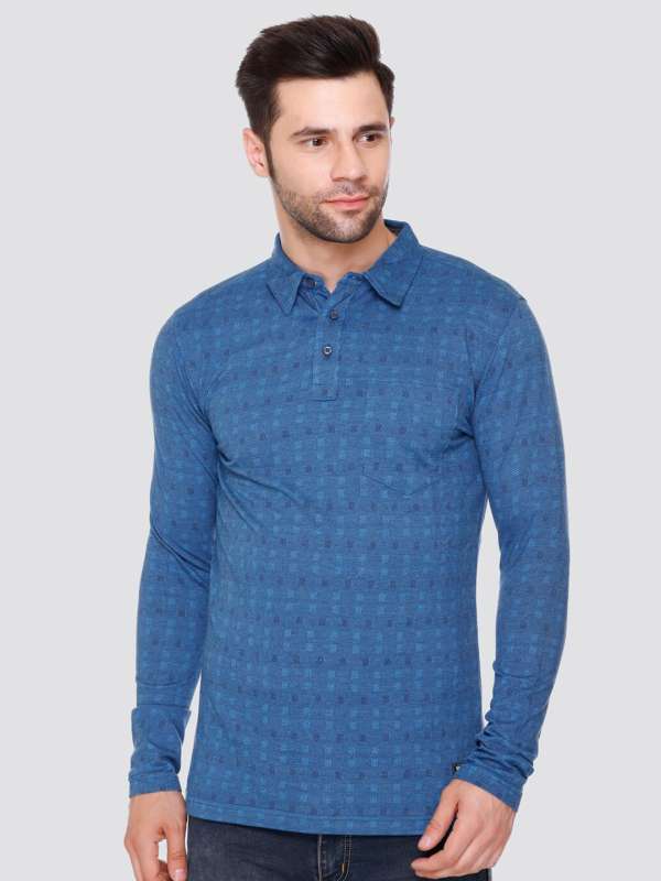 Full hand t online shirts with collar