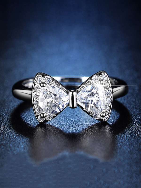 Ring with bow design sales