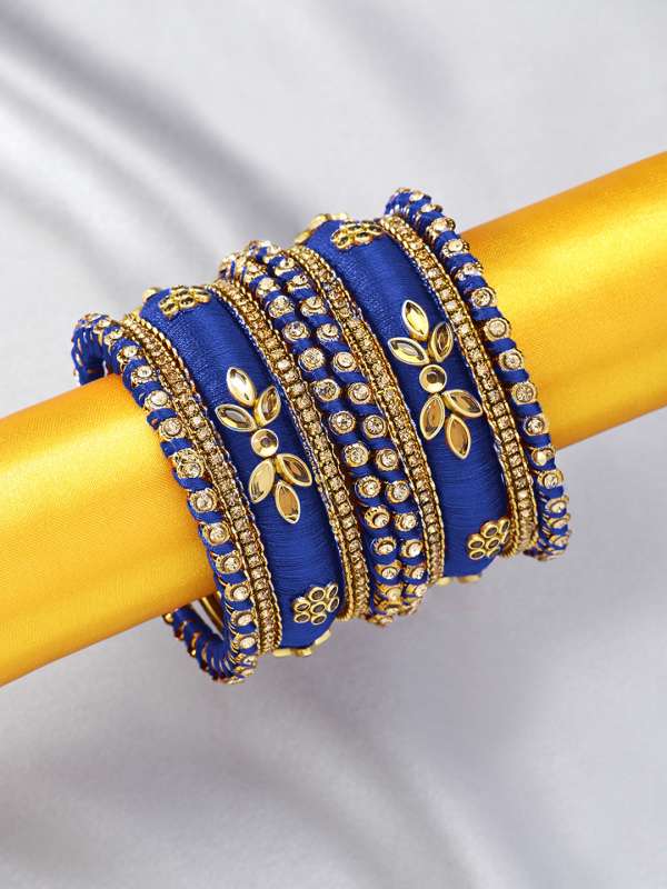Royal blue bangles online deals