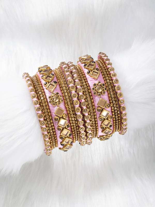 Pink Bangle Buy Trendy Pink Bangle Online in India Myntra