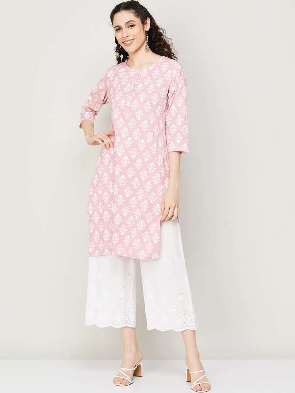 Coral Neck Kurtas Buy Coral Neck Kurtas online in India