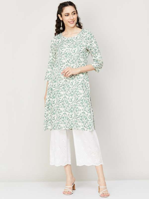 Melange floral shop print straight kurta