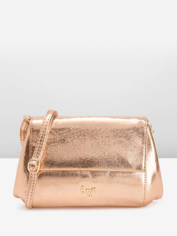 Baggit golden cheap clutch