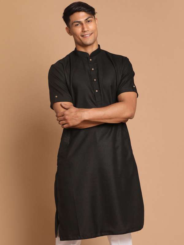 Pathani kurta pajama black deals