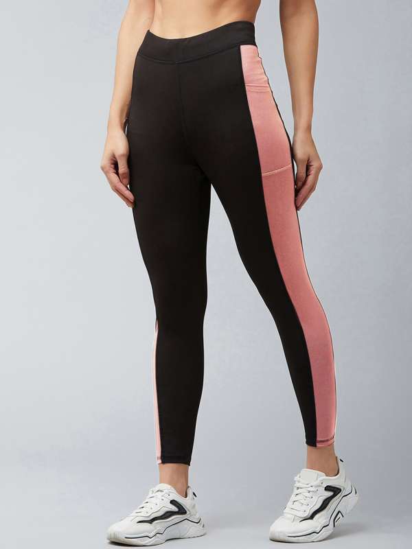 BLINKIN Gym wear Mesh Leggings Workout Pants with Side Pockets/Stretchable  Tights/Highwaist Sports F - Leggings - Haridwar