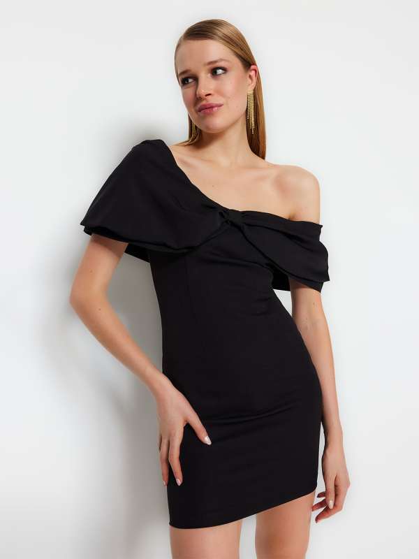 Half Sleeved One Shoulder Bodycon Dress Buy Half Sleeved One
