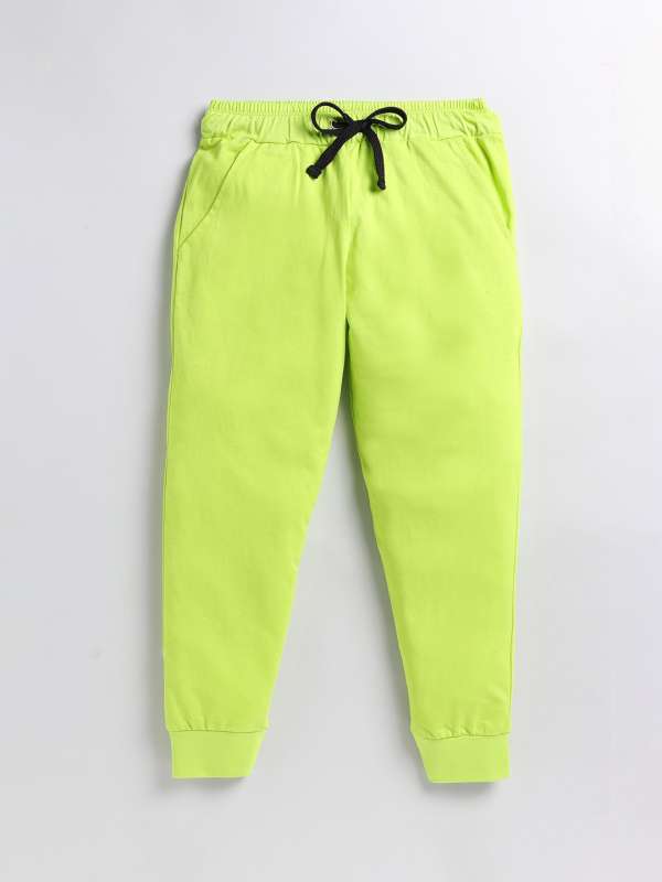 Lime green joggers clearance