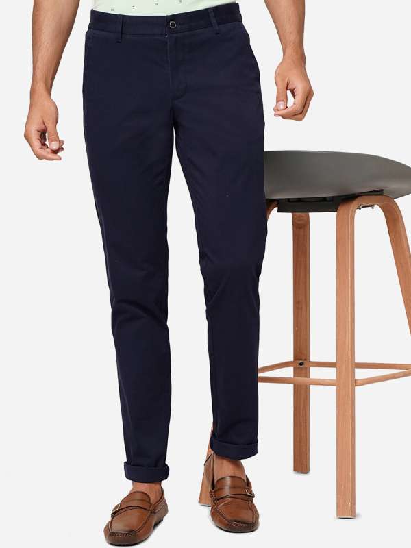 Jade Blue Slim Fit Men Blue Trousers  Buy Jade Blue Slim Fit Men Blue  Trousers Online at Best Prices in India  Flipkartcom