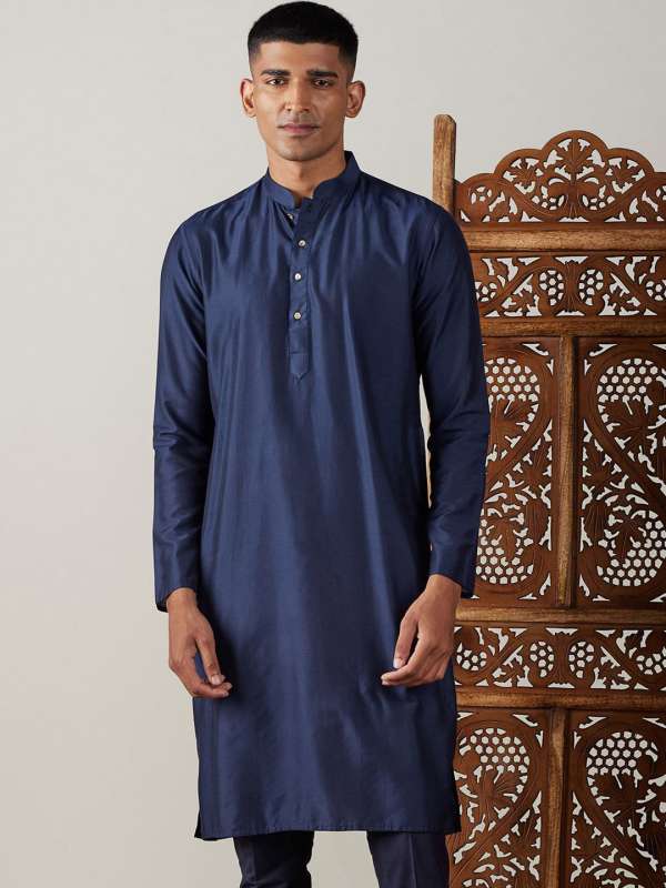 Blue kurta shop design