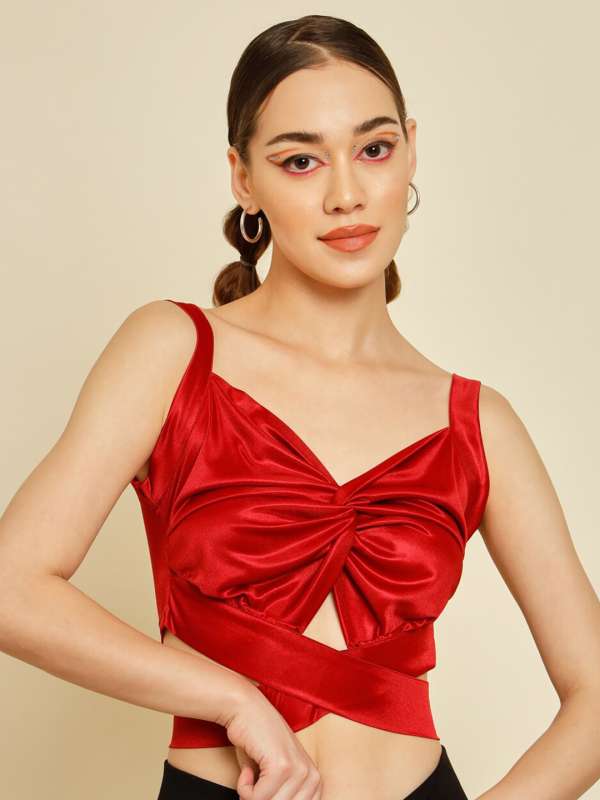 MAGRE Satin Bralette Crop Top Price in India, Full Specifications & Offers
