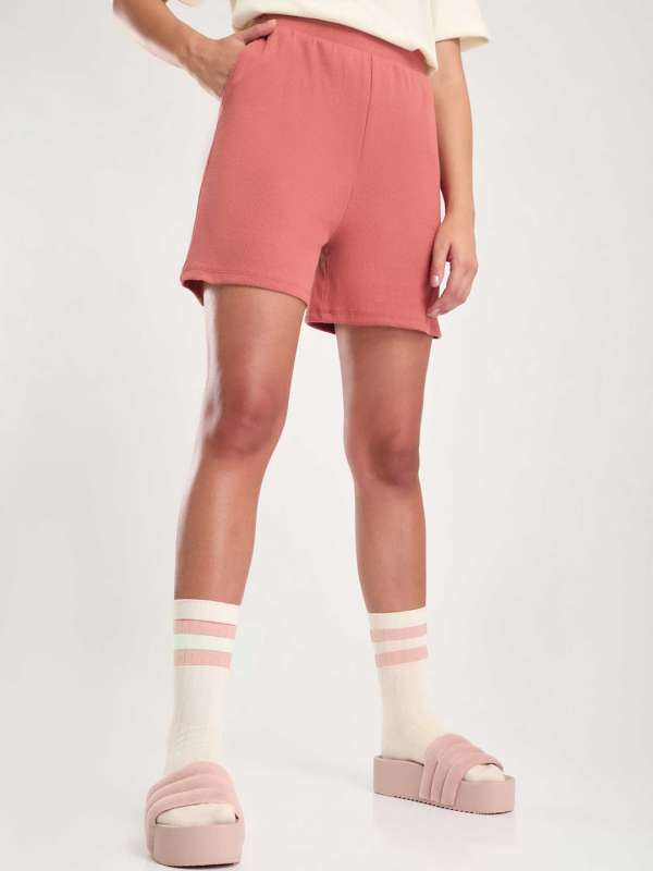 Flat front sale shorts womens