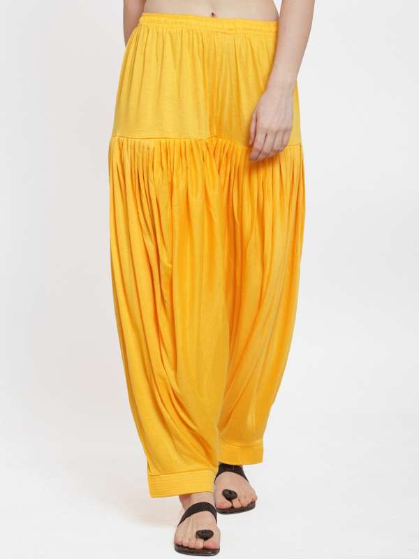Yellow Patiala Buy Trendy Yellow Patiala Online in India Myntra