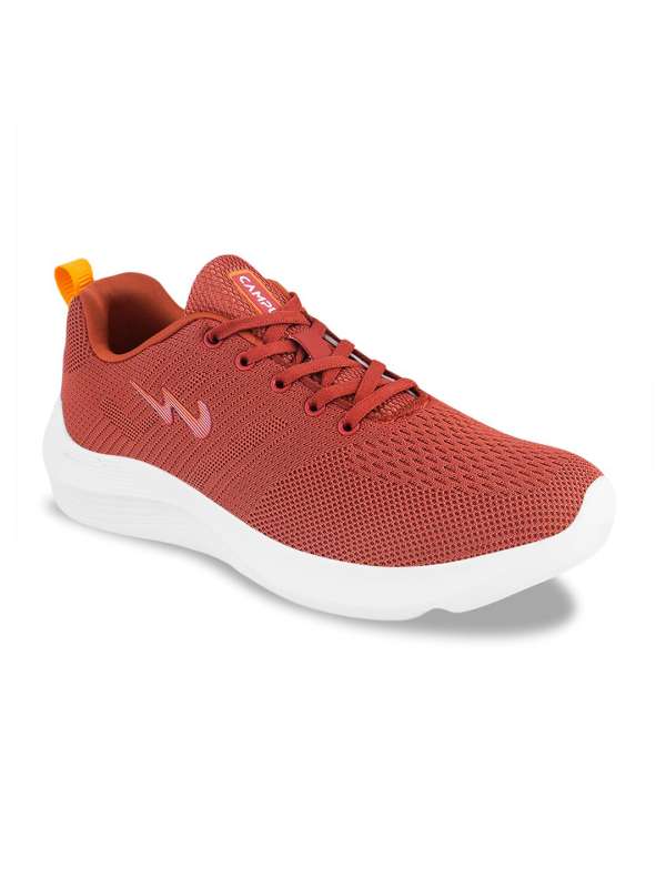 Campus shoes red colour price on sale
