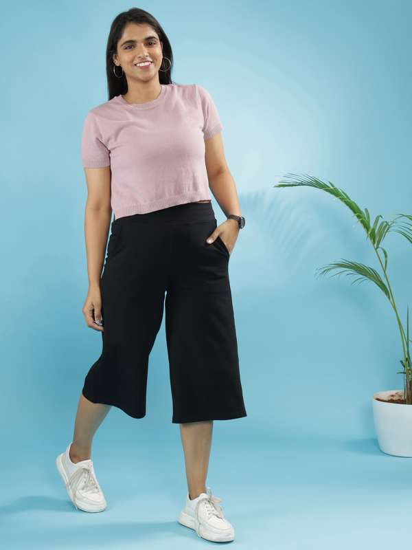 Buy Blissclub Women Lavender Groove-In Cotton Flare Pants Tall with 4  Pockets online