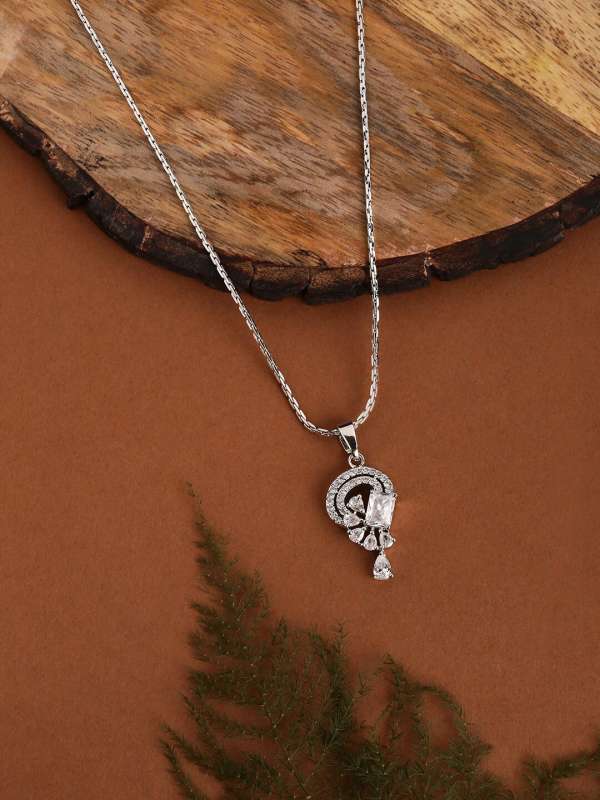 Silver Pendant Buy Silver Pendants Online in India Myntra