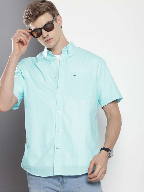 Tommy Hilfiger Turquoise Blue Regular Fit Casual Shirt 2808720.htm Buy Tommy Hilfiger Turquoise Blue Regular Fit Casual Shirt 2808720.htm online in India