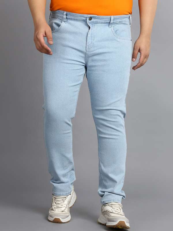 Mens Men Plus Size Denim Jeans With Belt Wholesale prices in India