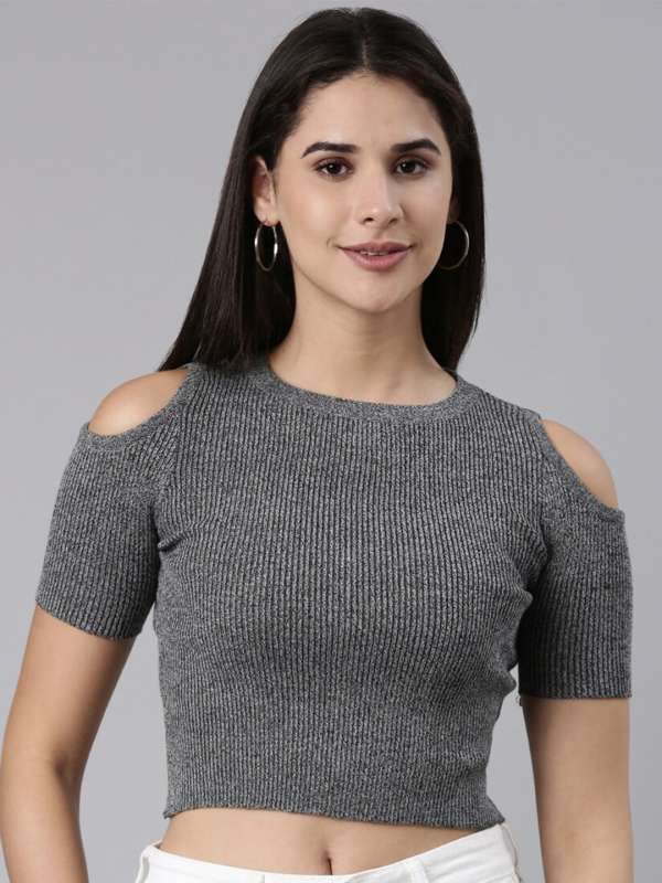 Cold shoulder hotsell tops myntra