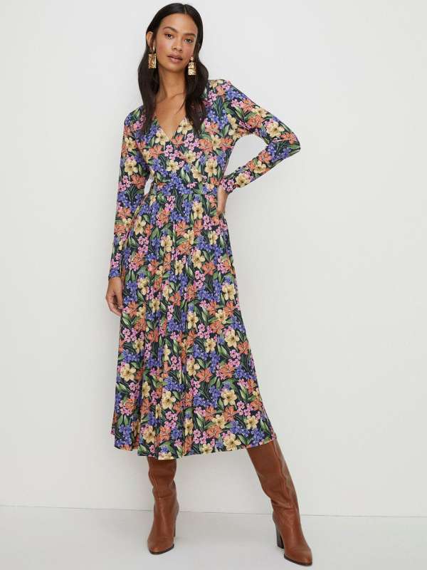 Oasis pleated top midi dress