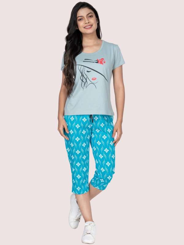 Charter Club Womens Printed Cotton Capri Pajama Pants Created for Macys   Macys