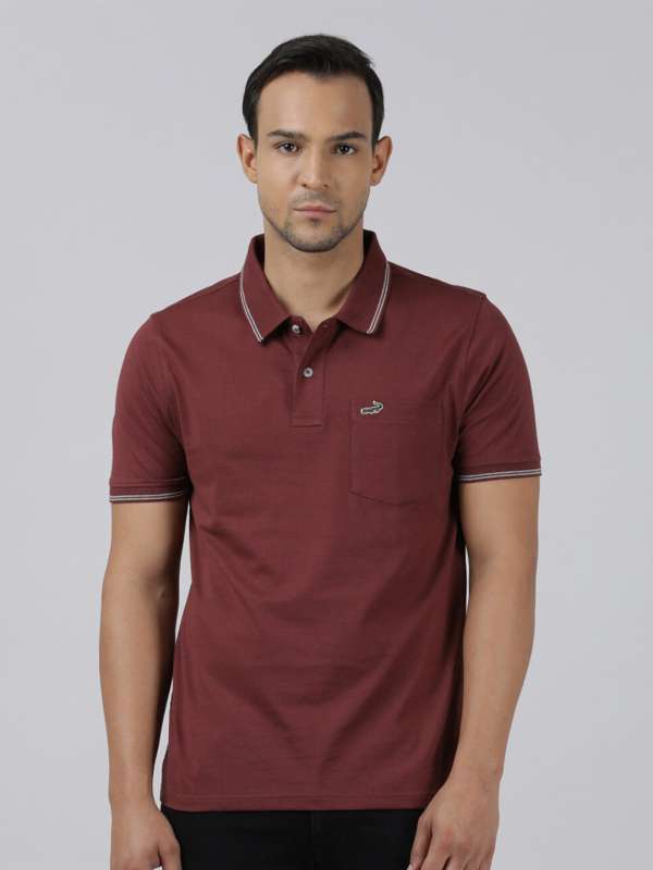 Buy CROCODILE Mens Cotton-Polo-T-Shirts-with