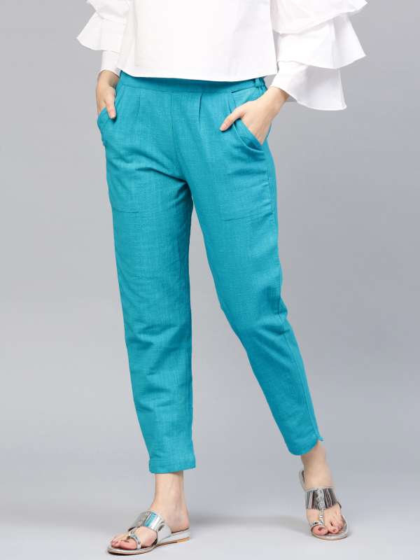 Globus Turquoise Blue Trousers  Globus Fashion