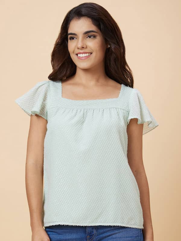 Mint Square Neck Clothing - Buy Mint Square Neck Clothing online in India