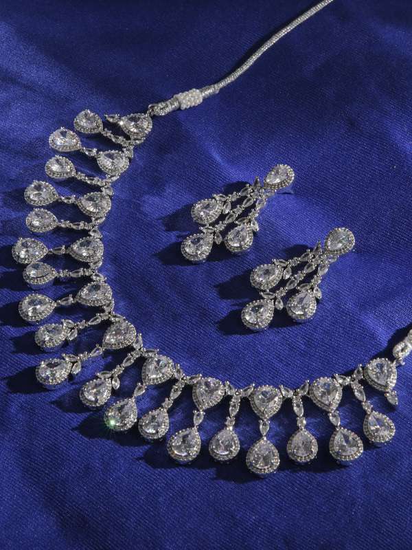 Silver pendant set online online