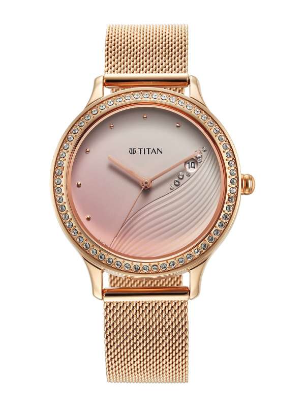 Female wrist watch titan hotsell
