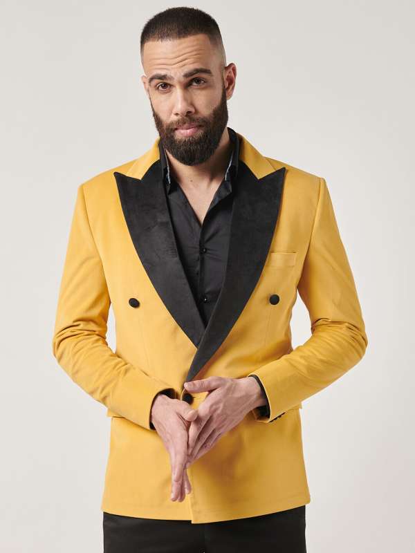 Yellow Men Suits Blazers Buy Yellow Men Suits Blazers online in