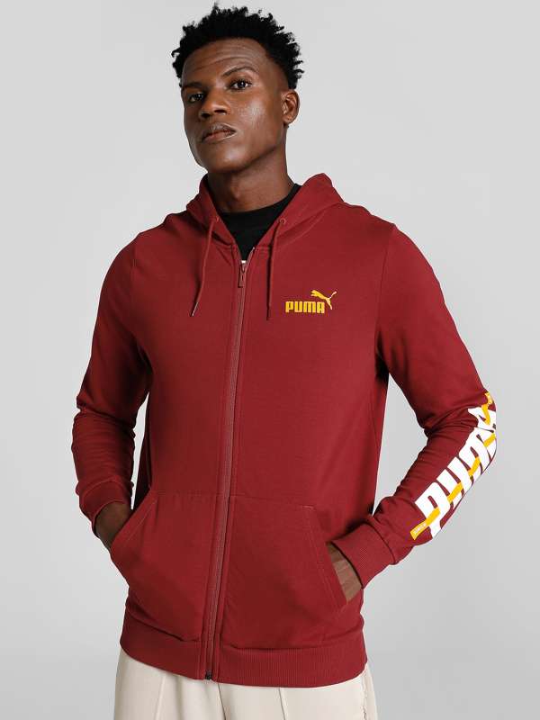 Red sales puma sweatshirt