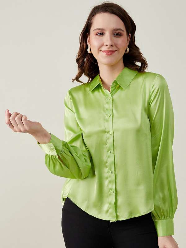 Women Lime Green Shirts Buy Women Lime Green Shirts online in India