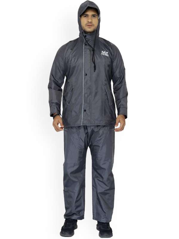 The Clownfish Oceanic Men's Waterproof PVC Raincoat with Hood