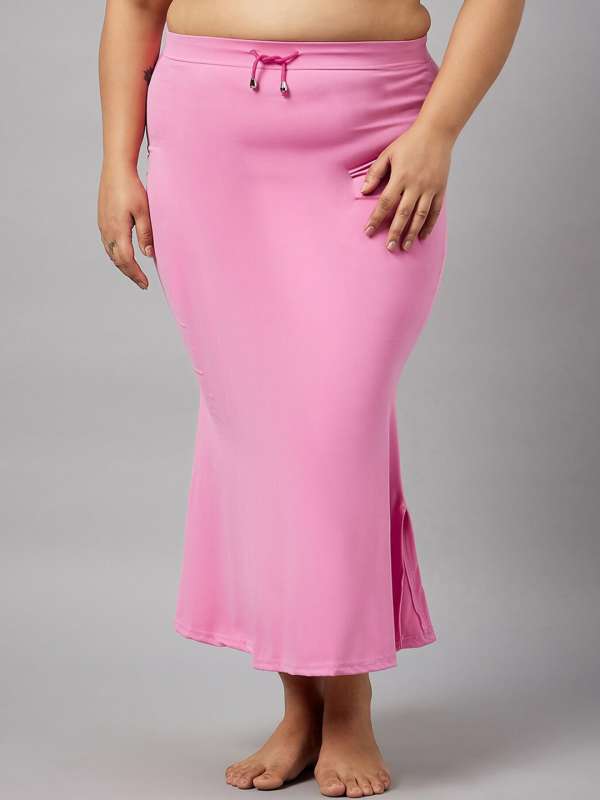 SAI DECORATIVE Women's Lycra Pure Cotton Stretchable Saree Shape wear  Petticoat Color:- Baby pink & Size:-3XL