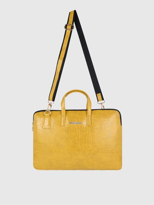 Unisex Yellow Bags Laptop Bag Buy Unisex Yellow Bags Laptop Bag online in India