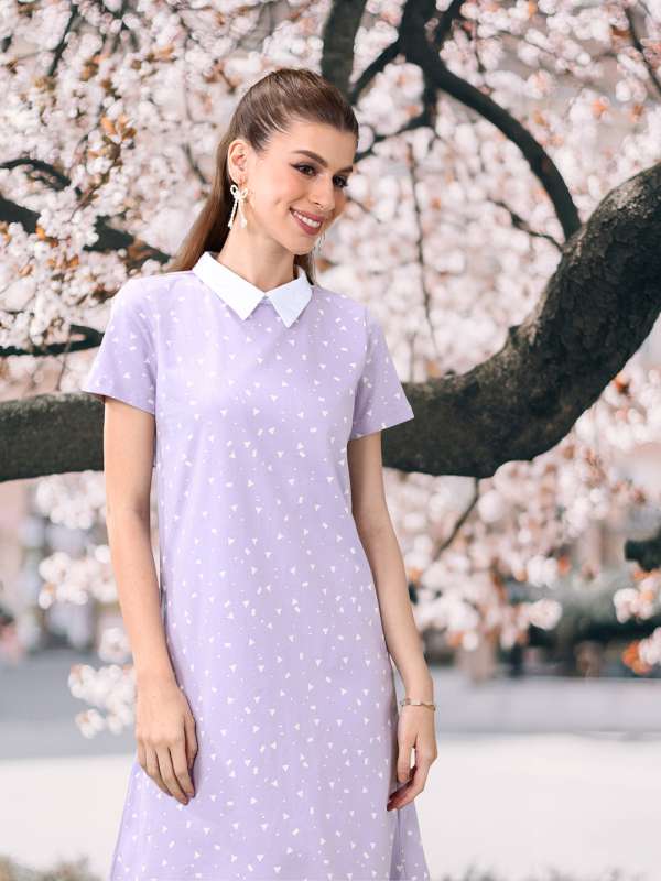 Peter pan collar shift dress discount