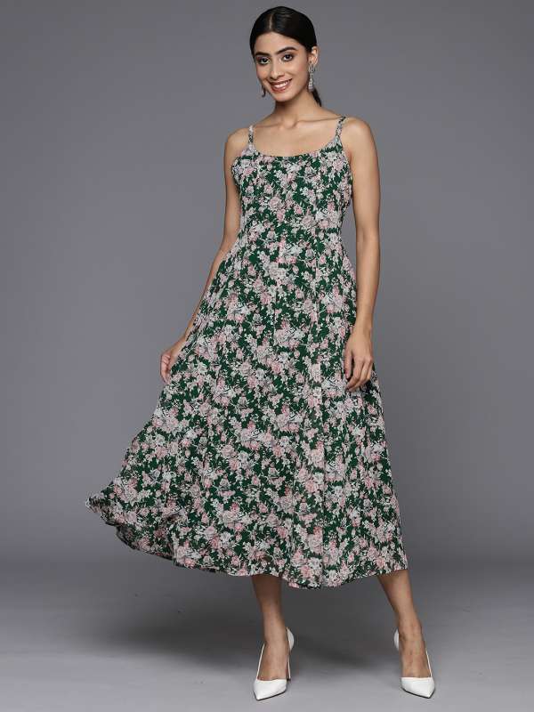 Spaghetti dress hotsell myntra