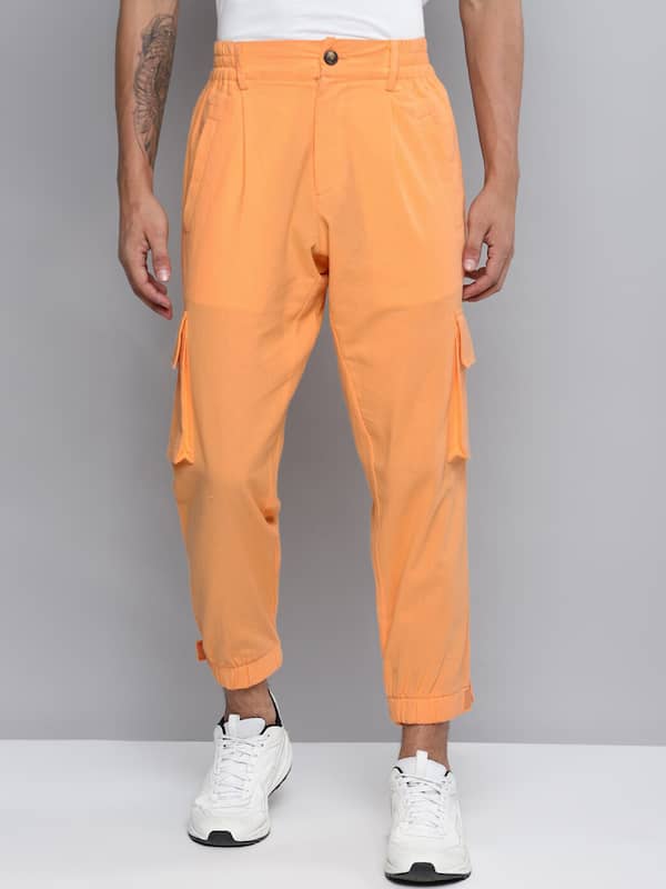 Buy SuNi Apparel Orange Sweatpants Mens  Orange Pants for Men Light Weight   Prime Bright Orange Sweat Pants Joggers  Neon Neon Green Small at  Amazonin