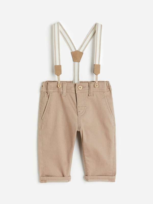 OshKosh Bgosh Gray Cotton Pants with Suspenders Size 12 Month in 2023  Suspender  pants Oshkosh bgosh Cotton pants